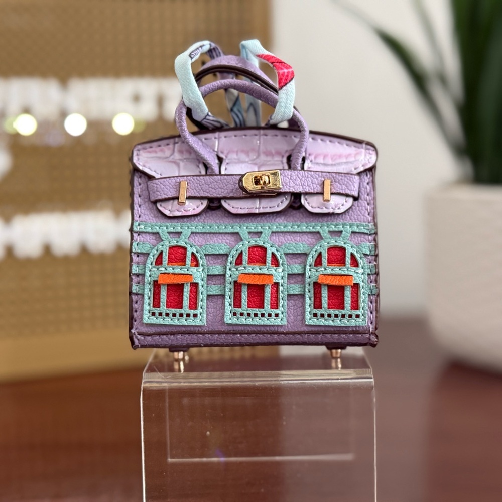 New Purple Designer Mini handbag bag charm